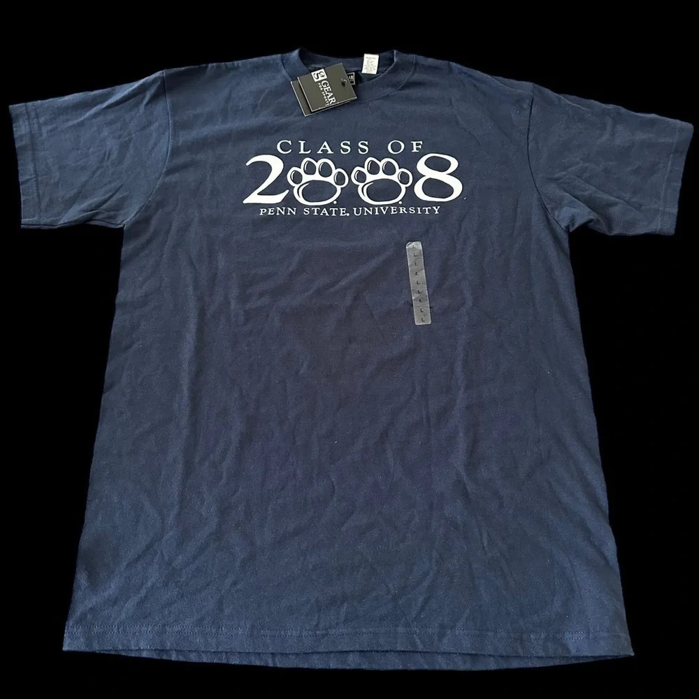 NWT Unisex Size Large Penn State University Class of 2008 T Shirt Alumni College
